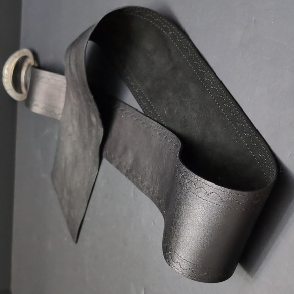 Brighton Women's Black Soft Suede Double Buckle Belt.M. - Picture 6 of 10